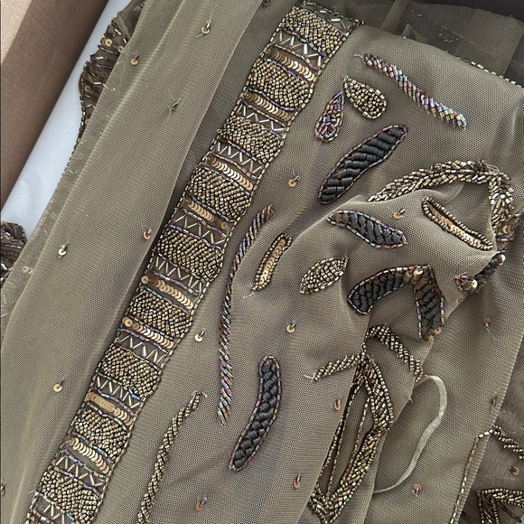 ZARA EMBROIDERED BEADED TULLE DRESS (missing some beaded) - Picture 12 of 15